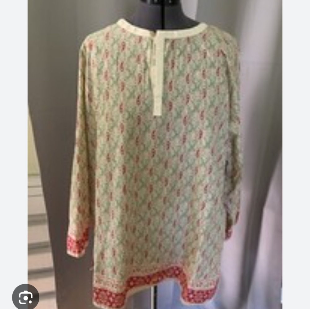 Boho 100% Cotton Tommy  Hilfiger Size 14 Hippie Cottage Core Top